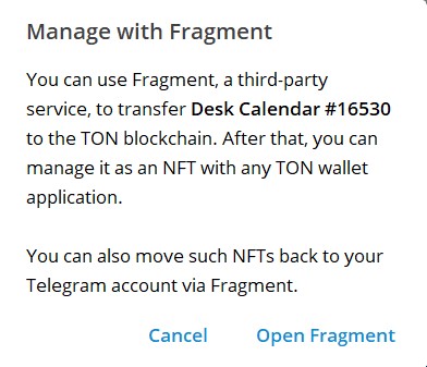 Fragment will manage your gift