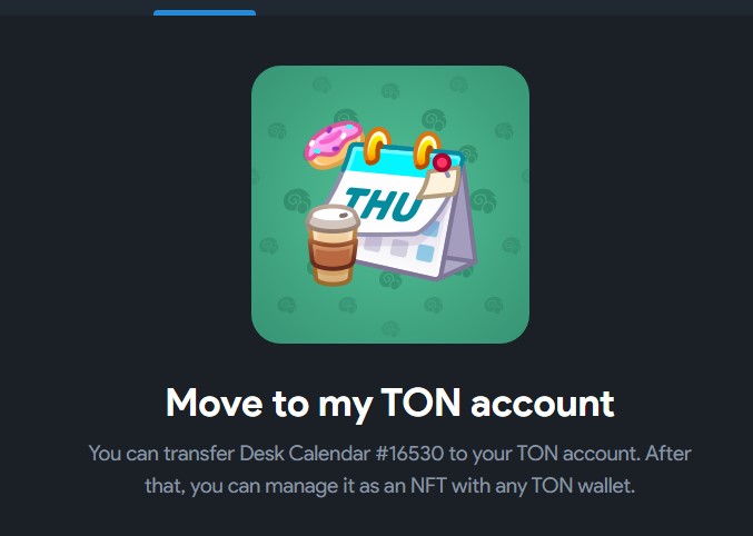 Move NFT from Telegram to Fragment
