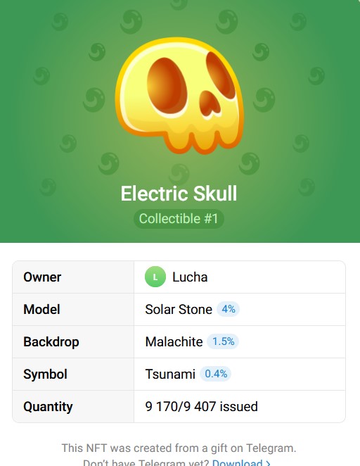 The Electric Skull NFT gift collection