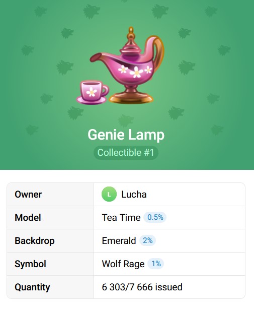 The Genie Lamp NFT gift collection