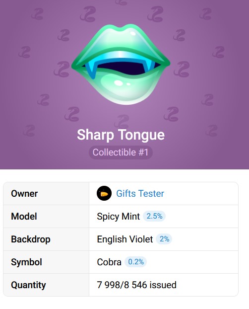The Sharp Tongue NFT gift collection