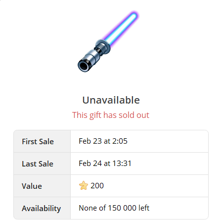 A collection of NFT Light Sword gifts