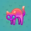 Scared Cat #16575