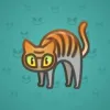 Scared Cat #2546