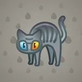 Scared Cat #10134 Scared Cat #10134
