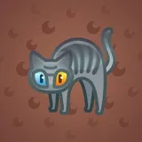 Scared Cat #10231 Scared Cat #10231