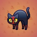 Scared Cat #11054 Scared Cat #11054
