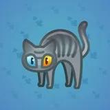 Scared Cat #11058 Scared Cat #11058