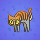 Scared Cat #11101 Scared Cat #11101