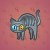 Scared Cat #11563 Scared Cat #11563