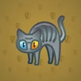 Scared Cat #1219 Scared Cat #1219