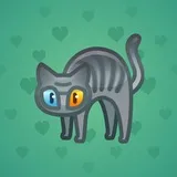 Scared Cat #12257 Scared Cat #12257