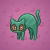 Scared Cat #12490 Scared Cat #12490