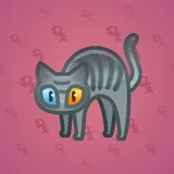 Scared Cat #1261 Scared Cat #1261