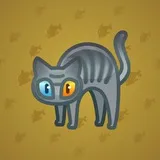 Scared Cat #1364 Scared Cat #1364