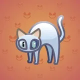 Scared Cat #1376 Scared Cat #1376
