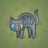 Scared Cat #13890