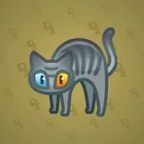 Scared Cat #13990 Scared Cat #13990