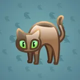 Scared Cat #14601 Scared Cat #14601