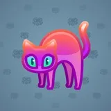 Scared Cat #1469 Scared Cat #1469