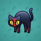 Scared Cat #1638 Scared Cat #1638