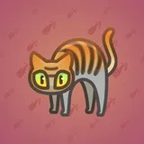 Scared Cat #17084 Scared Cat #17084