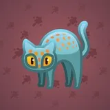 Scared Cat #2052 Scared Cat #2052