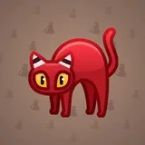 Scared Cat #2444 Scared Cat #2444