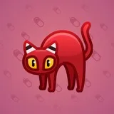 Scared Cat #2554 Scared Cat #2554