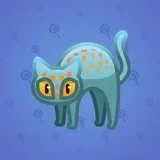 Scared Cat #3025 Scared Cat #3025