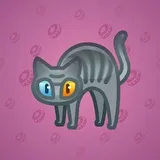 Scared Cat #3062