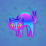 Scared Cat #3090 Scared Cat #3090