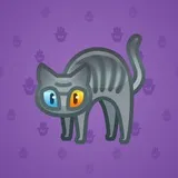 Scared Cat #3093 Scared Cat #3093