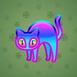 Scared Cat #3207 Scared Cat #3207