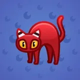 Scared Cat #3557 Scared Cat #3557