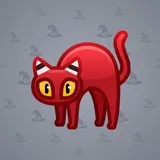 Scared Cat #3930 Scared Cat #3930