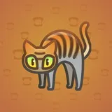 Scared Cat #3956 Scared Cat #3956
