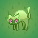 Scared Cat #4127 Scared Cat #4127