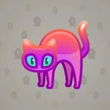 Scared Cat #4128 Scared Cat #4128