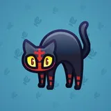 Scared Cat #4666 Scared Cat #4666