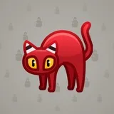 Scared Cat #4727 Scared Cat #4727