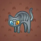 Scared Cat #5051