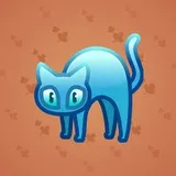 Scared Cat #5254 Scared Cat #5254