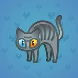 Scared Cat #6193 Scared Cat #6193