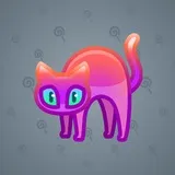 Scared Cat #6518 Scared Cat #6518
