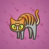 Scared Cat #6617 Scared Cat #6617