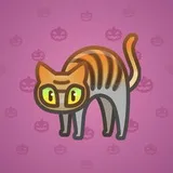 Scared Cat #6737 Scared Cat #6737