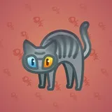 Scared Cat #6754 Scared Cat #6754