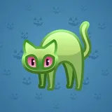 Scared Cat #6909 Scared Cat #6909