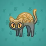 Scared Cat #7094 Scared Cat #7094